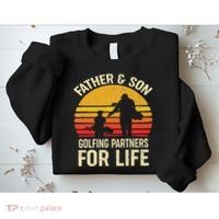 Golf Golfing Father Son Matching Dad Sweatshirt thumb 2