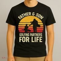 Golf Golfing Father Son Matching Dad T-Shirt thumb 3