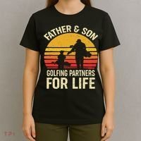 Golf Golfing Father Son Matching Dad T-Shirt thumb 4