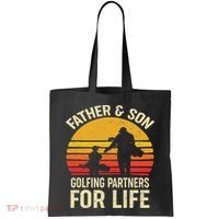 Golf Golfing Father Son Matching Dad Tote Bag thumb 0