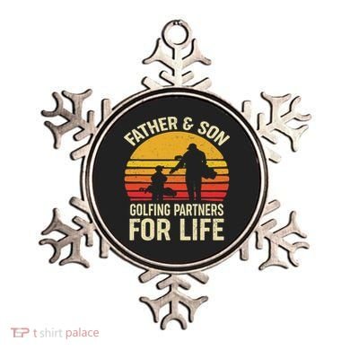 Golf Golfing Father Son Matching Dad Ornament