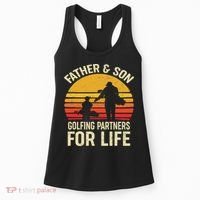 Golf Golfing Father Son Matching Dad Women's Tank Top thumb 0