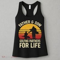 Golf Golfing Father Son Matching Dad Women's Tank Top thumb 3