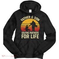 Golf Golfing Father Son Matching Dad Tie Dye Hoodie thumb 0