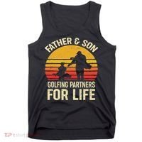 Golf Golfing Father Son Matching Dad Tank Top thumb 0