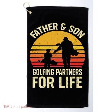 Golf Golfing Father Son Matching Dad Golf Towel