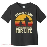 Golf Golfing Father Son Matching Dad Toddler T-Shirt thumb 0