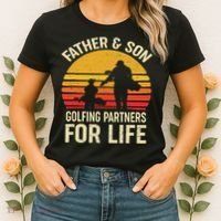 Golf Golfing Father Son Matching Dad Women's T-Shirt thumb 2