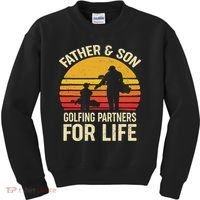 Golf Golfing Father Son Matching Dad Kids Sweatshirt thumb 0