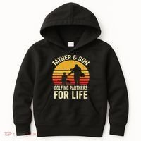 Golf Golfing Father Son Matching Dad Kids Hoodie thumb 0