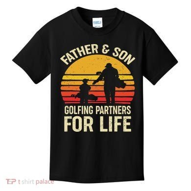 Golf Golfing Father Son Matching Dad Kids T-Shirt