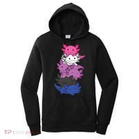 Genderfluid Gender Fluid Pride LGBTQ Axolotl Women's Hoodie thumb 0