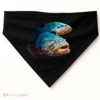 Goliath Grouper Fish USA-Made Doggie Bandana thumb 0
