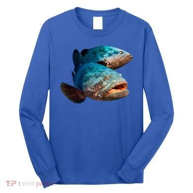 Goliath Grouper Fish Long Sleeve Shirt