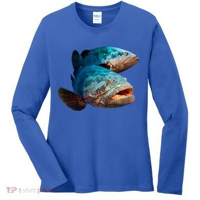 Goliath Grouper Fish Women's Long Sleeve Shirt
