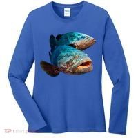 Goliath Grouper Fish Women's Long Sleeve Shirt thumb 0