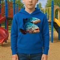 Goliath Grouper Fish Kids Hoodie thumb 2