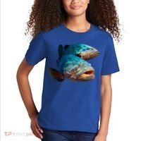 Goliath Grouper Fish Kids T-Shirt thumb 2