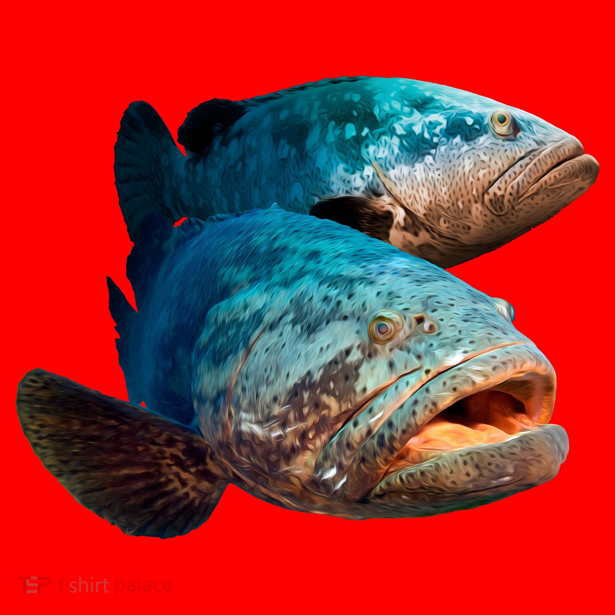 Goliath Grouper Fish Santa Hat
