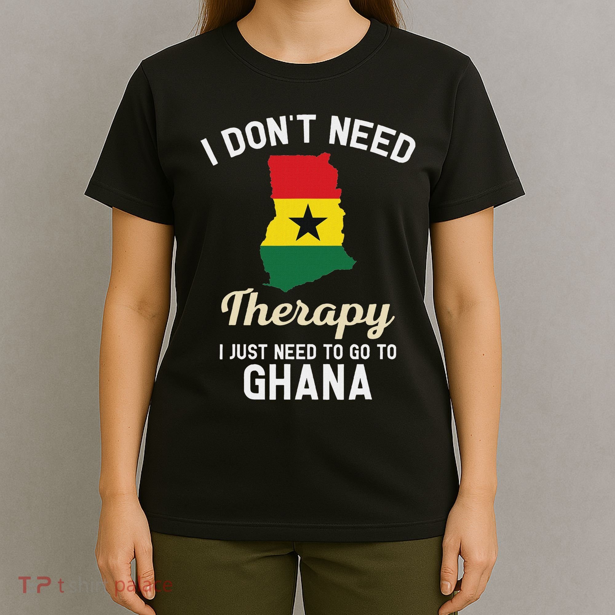 Ghana Ghanaian Flag Map Travel Vocation Gifts T-Shirt