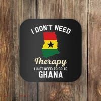 Ghana Ghanaian Flag Map Travel Vocation Gifts Coaster thumb 0