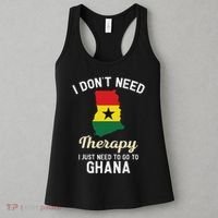 Ghana Ghanaian Flag Map Travel Vocation Gifts Women's Tank Top thumb 3