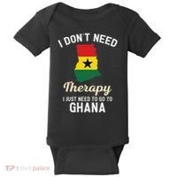 Ghana Ghanaian Flag Map Travel Vocation Gifts Baby Bodysuit thumb 0