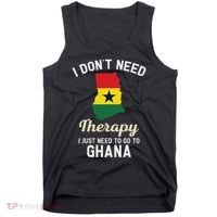 Ghana Ghanaian Flag Map Travel Vocation Gifts Tank Top thumb 0