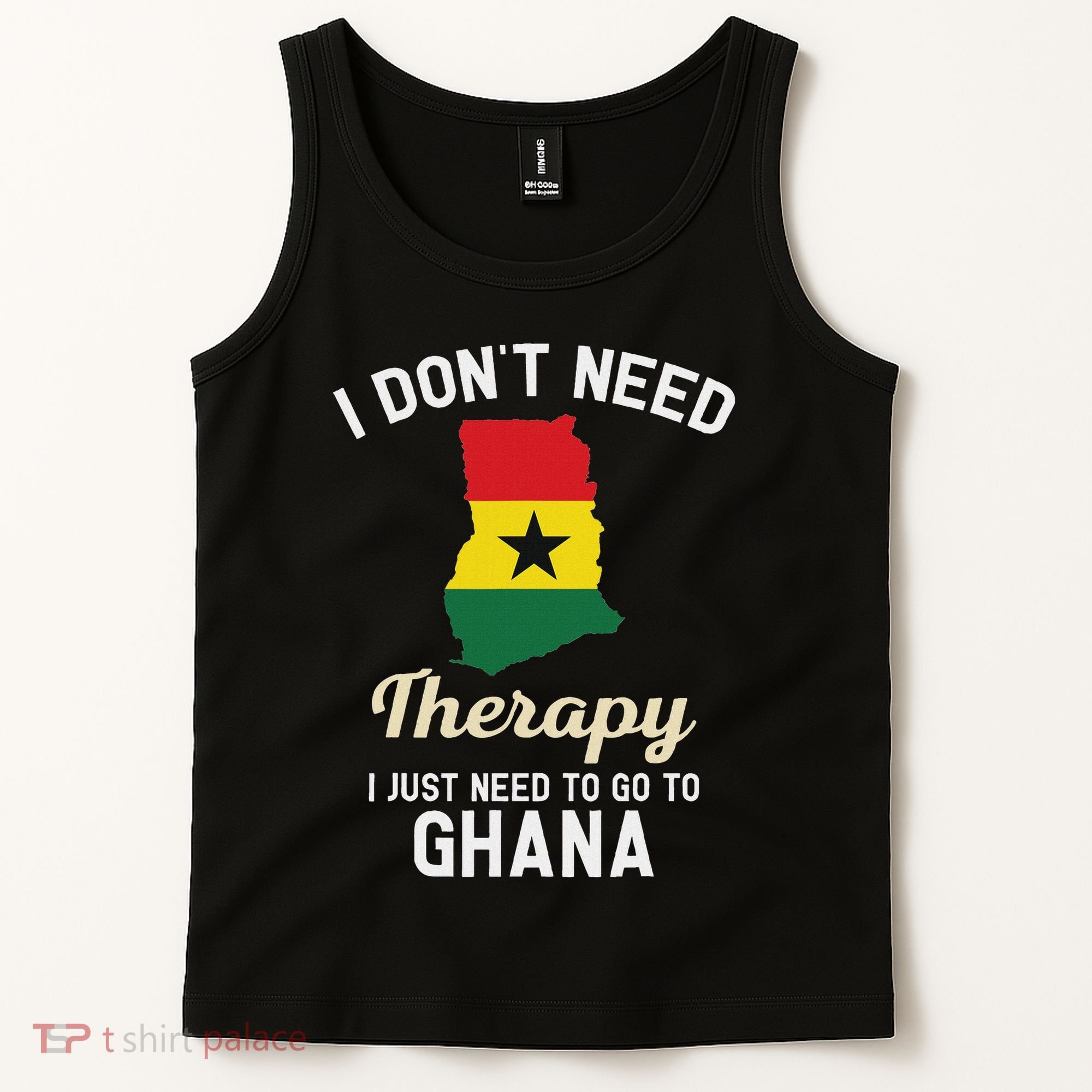 Ghana Ghanaian Flag Map Travel Vocation Gifts Tank Top