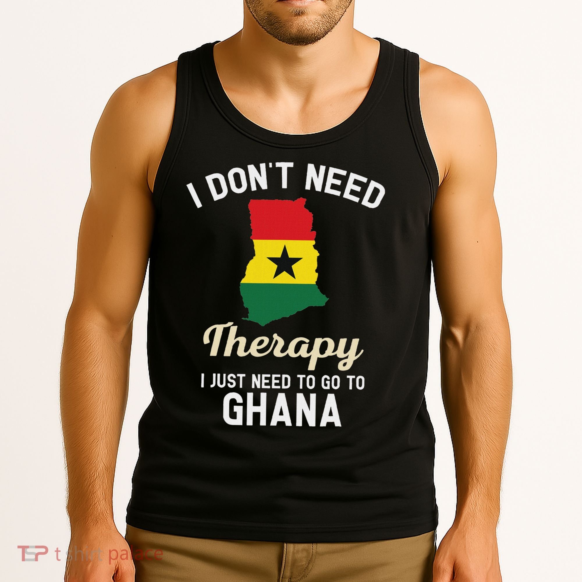 Ghana Ghanaian Flag Map Travel Vocation Gifts Tank Top