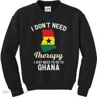 Ghana Ghanaian Flag Map Travel Vocation Gifts Kids Sweatshirt thumb 0