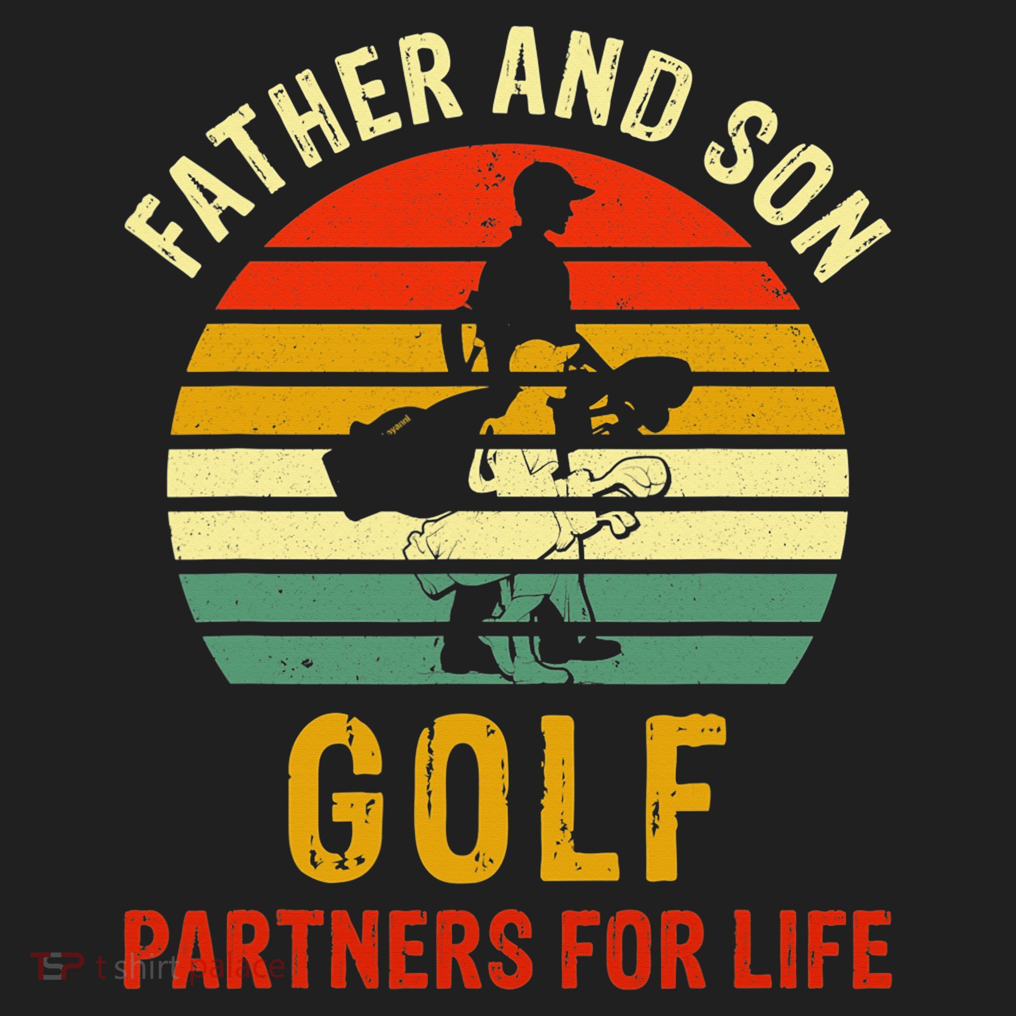Golf Golfing Father Son Matching Dad Women's Sweatshirt