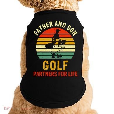 Golf Golfing Father Son Matching Dad Doggie Tank