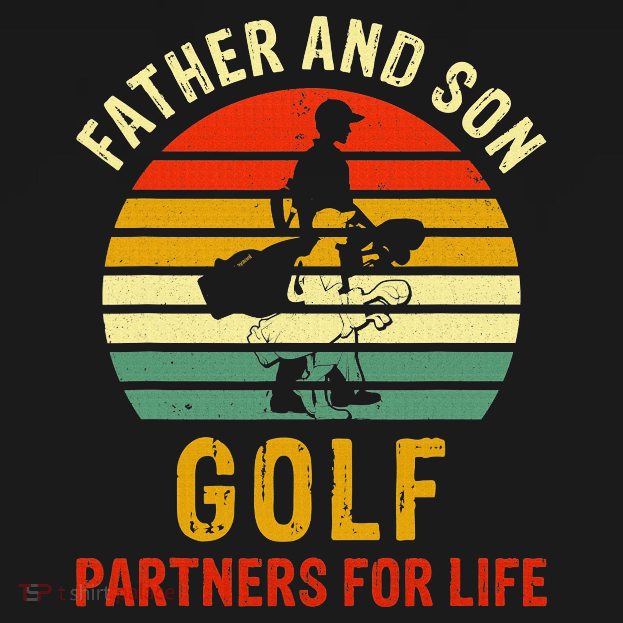 Golf Golfing Father Son Matching Dad Doggie Tank