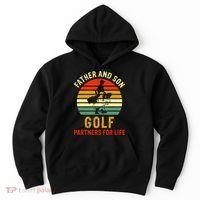 Golf Golfing Father Son Matching Dad Hoodie thumb 0