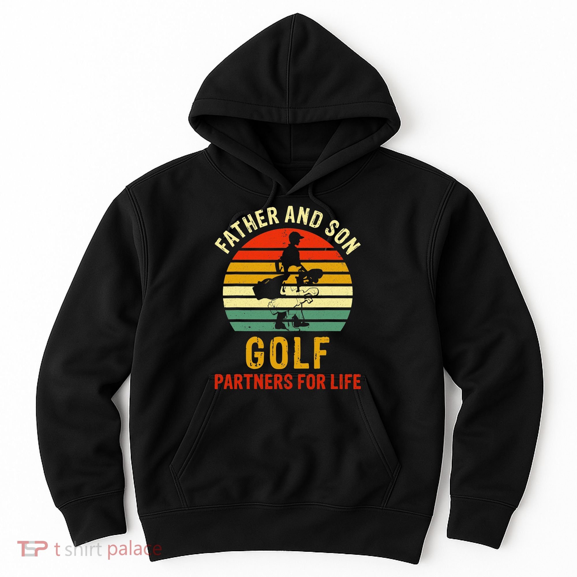 Golf Golfing Father Son Matching Dad Hoodie
