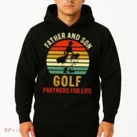 Golf Golfing Father Son Matching Dad Hoodie thumb 2