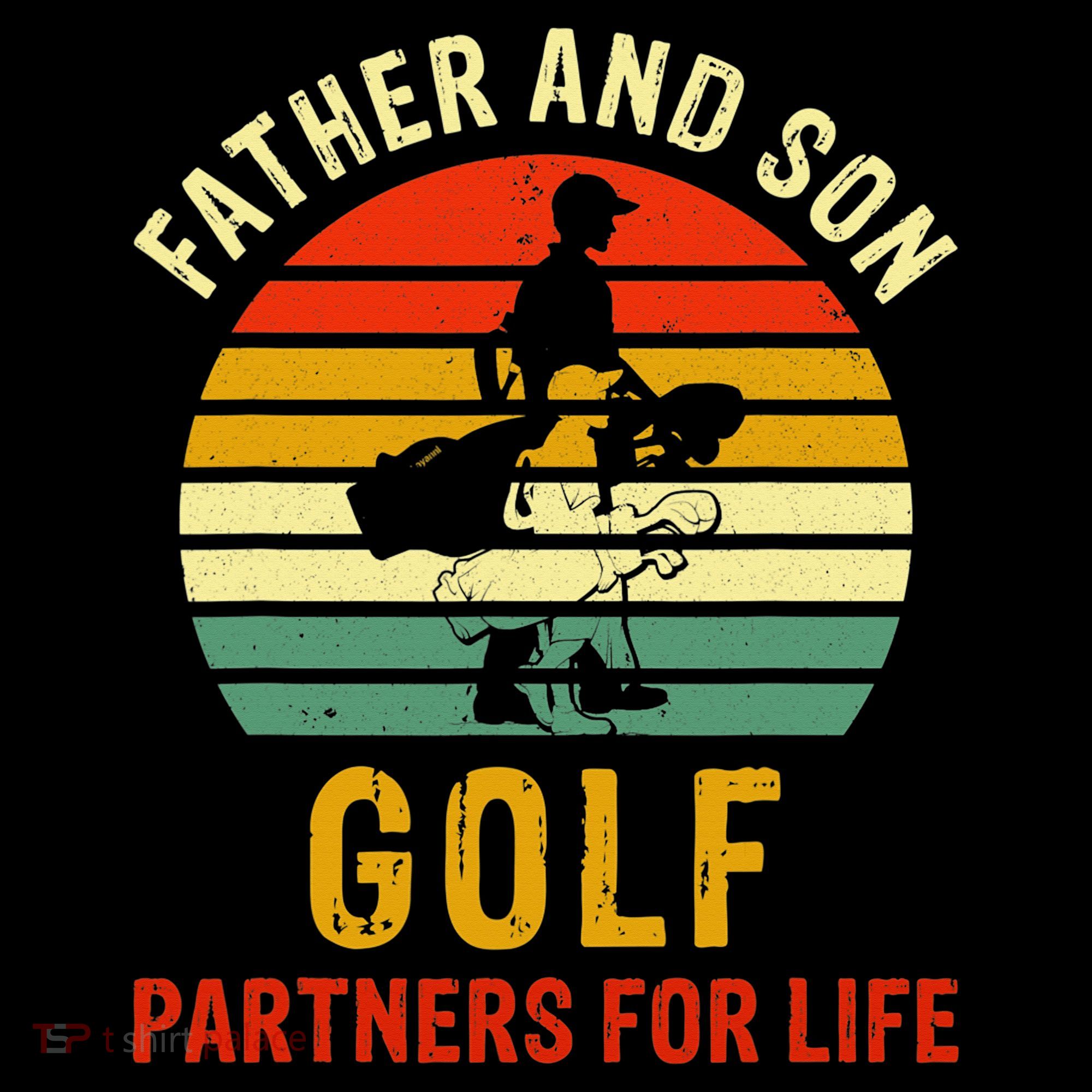 Golf Golfing Father Son Matching Dad Hoodie