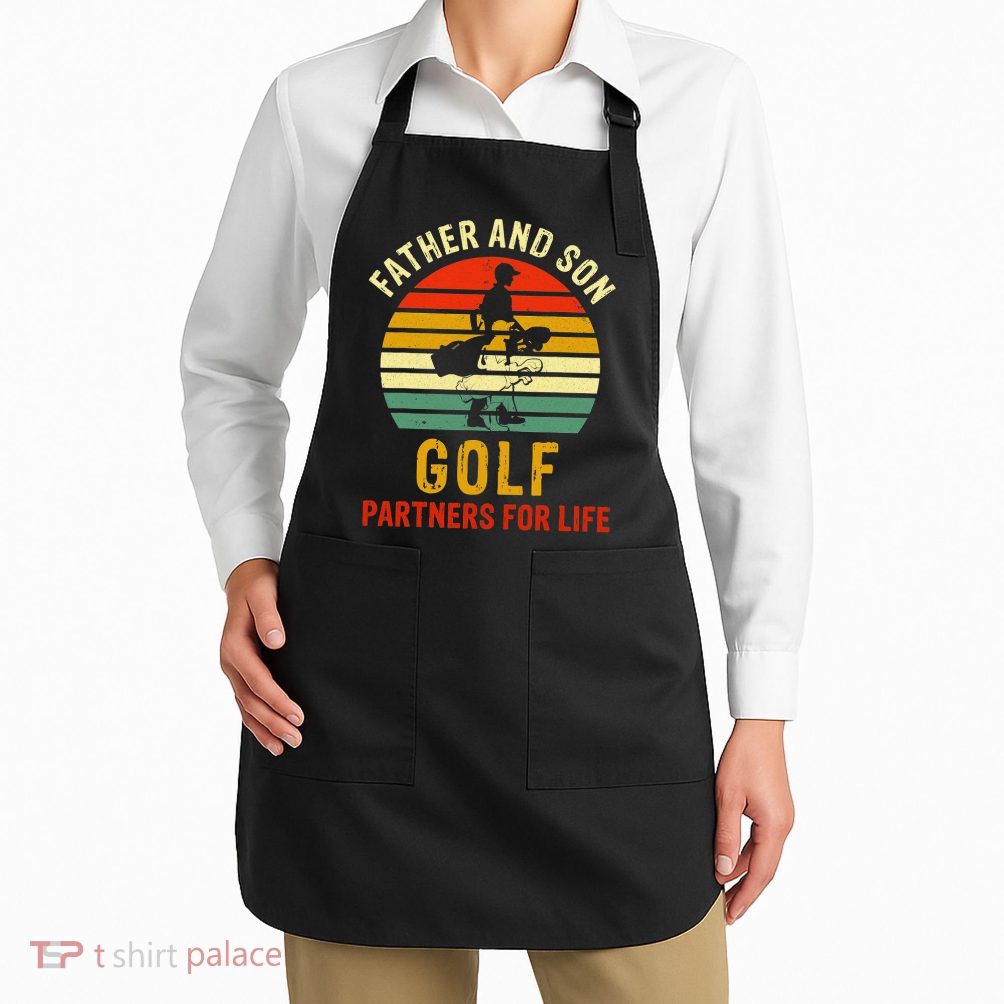 Golf Golfing Father Son Matching Dad Apron