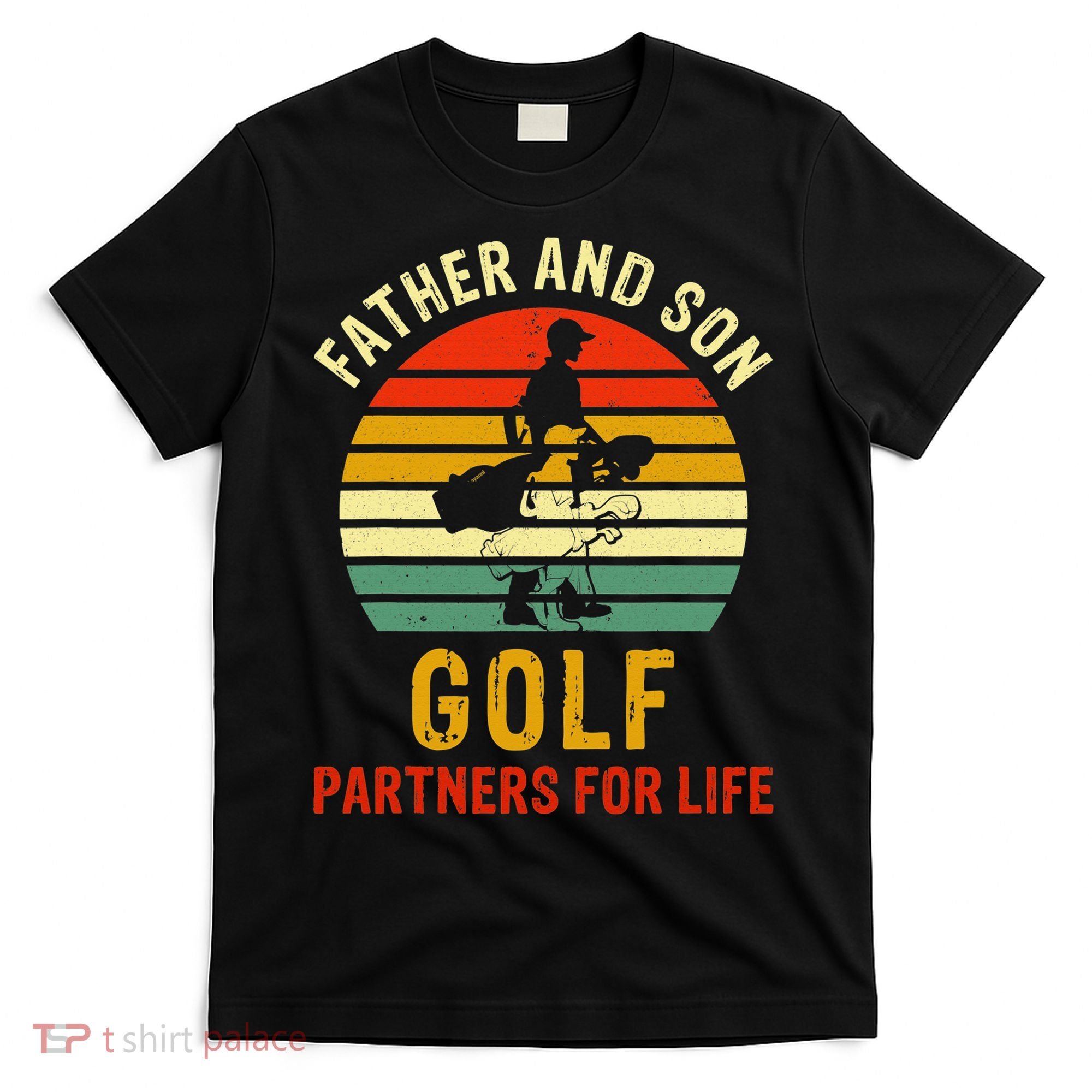 Golf Golfing Father Son Matching Dad T-Shirt