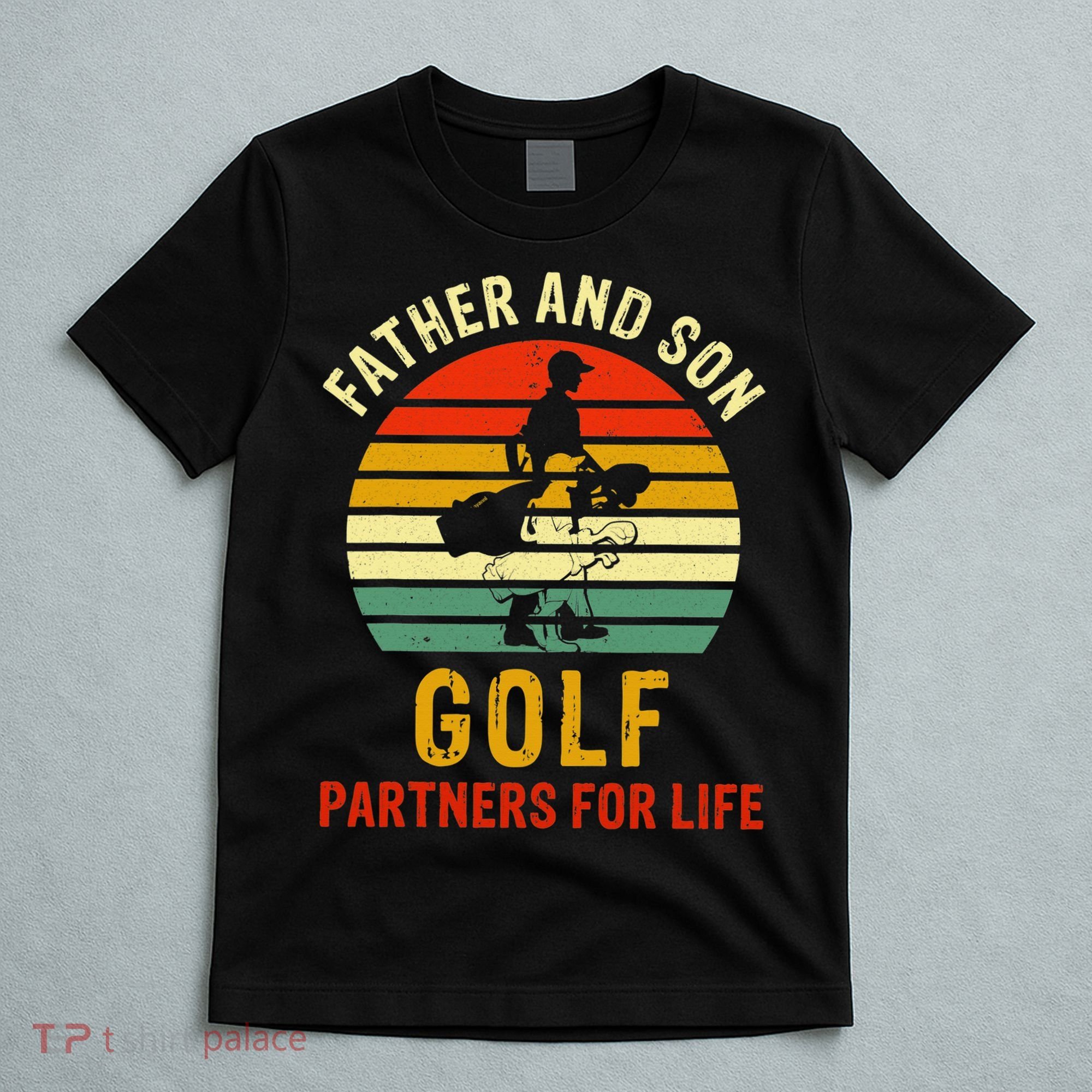 Golf Golfing Father Son Matching Dad T-Shirt
