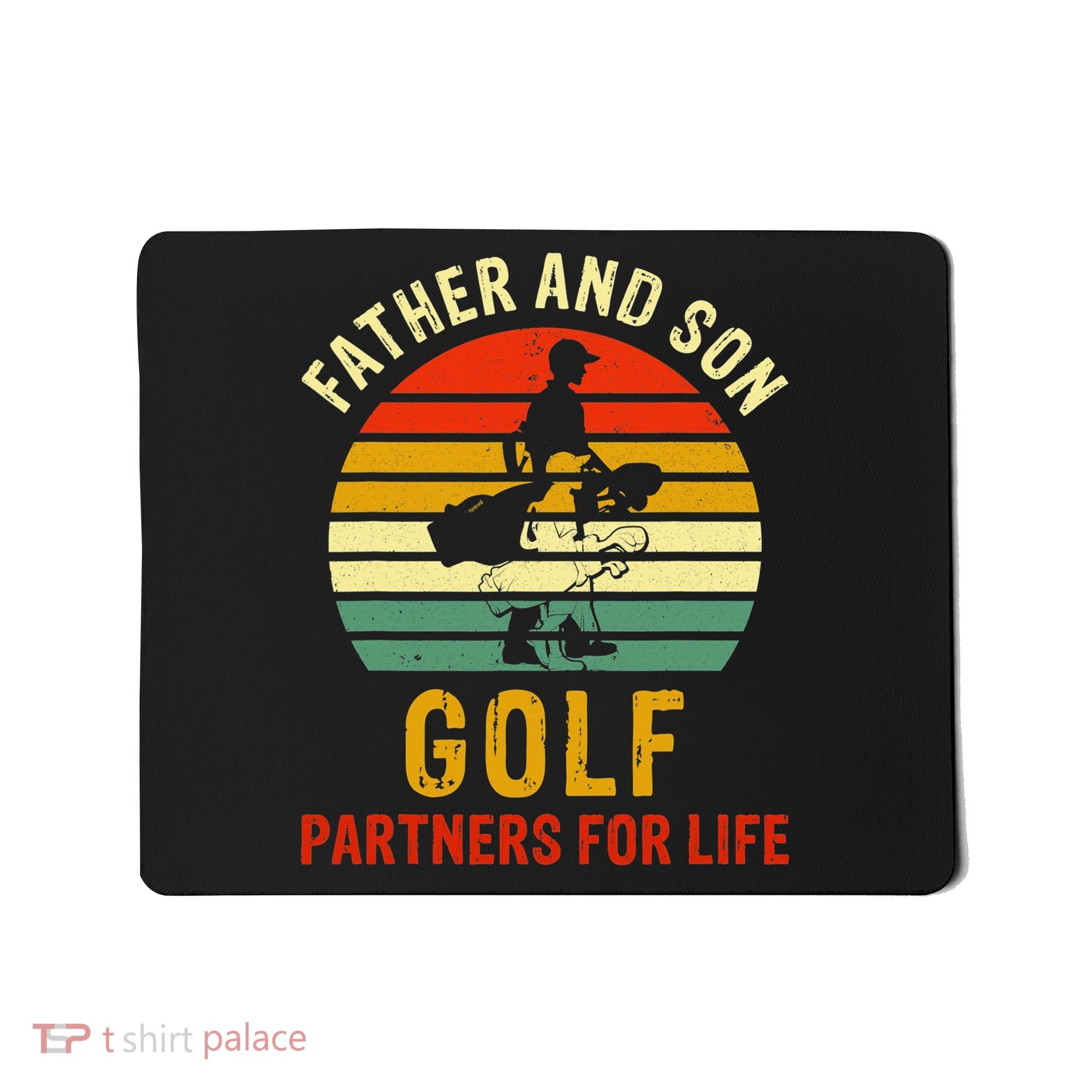 Golf Golfing Father Son Matching Dad Mousepad
