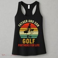 Golf Golfing Father Son Matching Dad Women's Tank Top thumb 3
