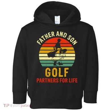 Golf Golfing Father Son Matching Dad Toddler Hoodie