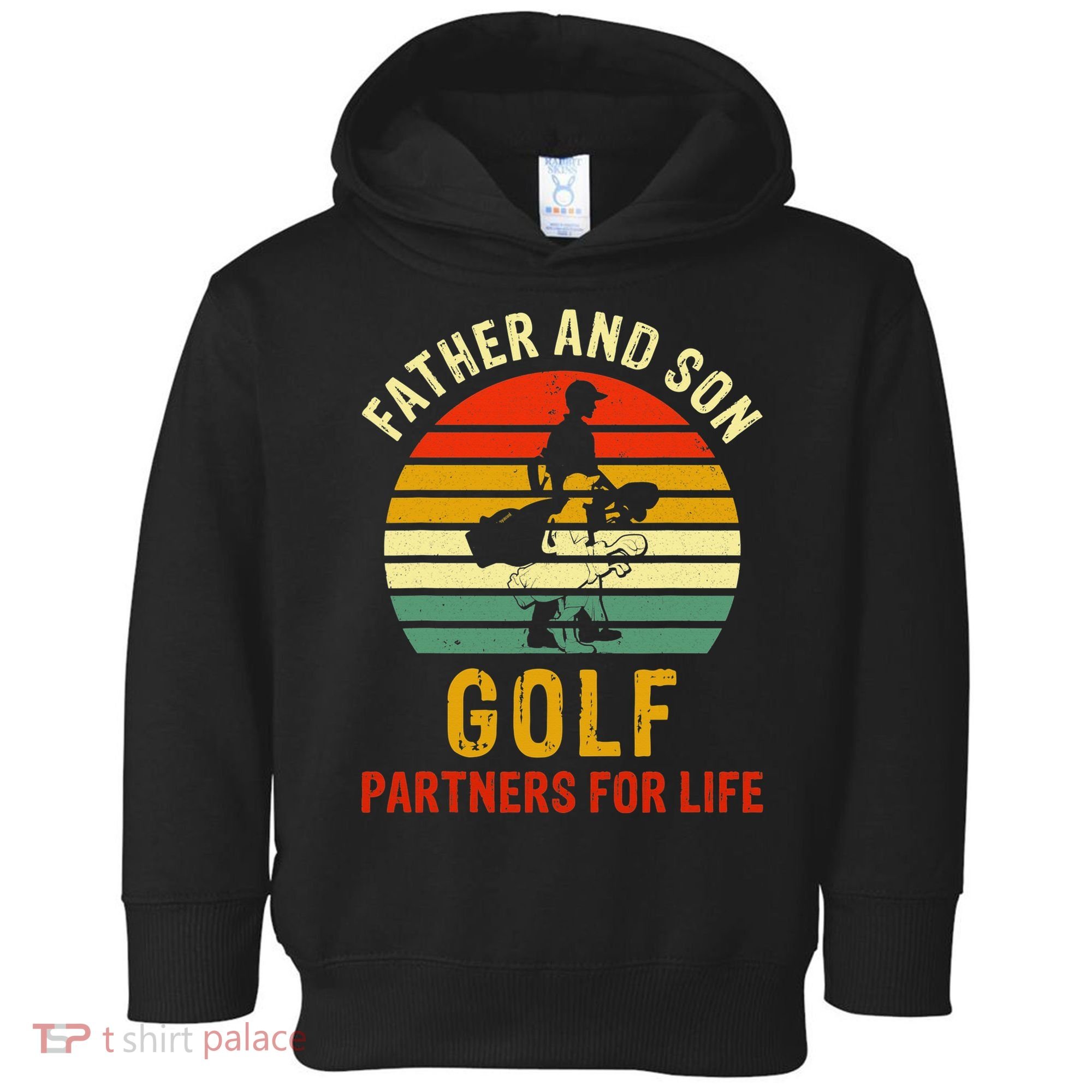 Golf Golfing Father Son Matching Dad Toddler Hoodie