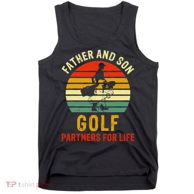 Golf Golfing Father Son Matching Dad Tank Top