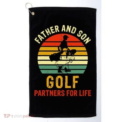 Golf Golfing Father Son Matching Dad Golf Towel