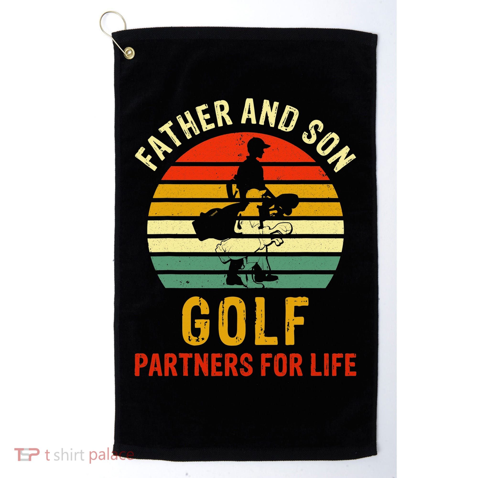 Golf Golfing Father Son Matching Dad Golf Towel