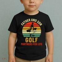Golf Golfing Father Son Matching Dad Toddler T-Shirt thumb 2