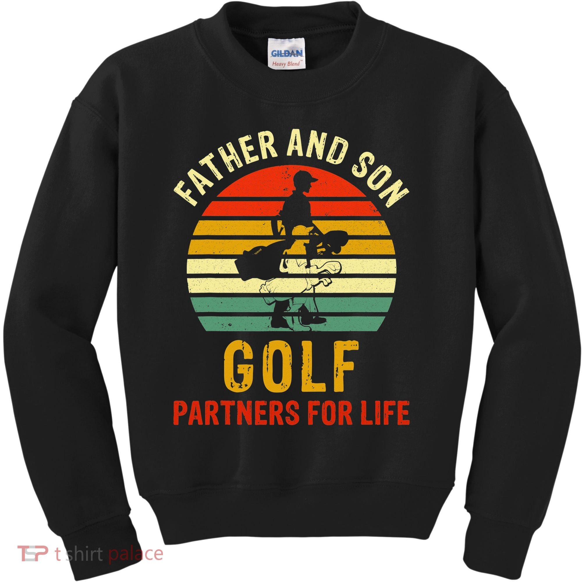 Golf Golfing Father Son Matching Dad Kids Sweatshirt